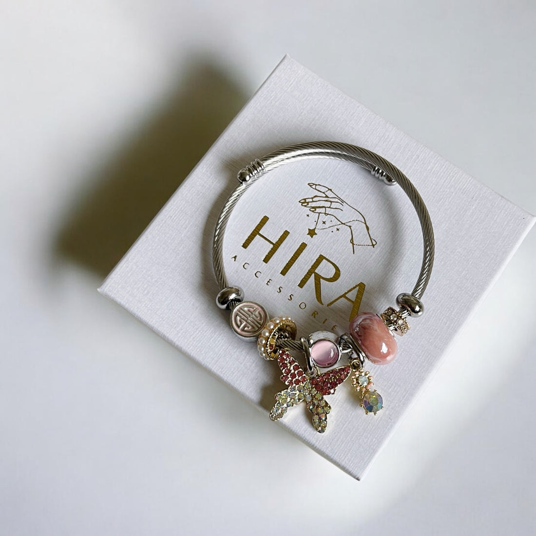 Butterfly Charm Armreif