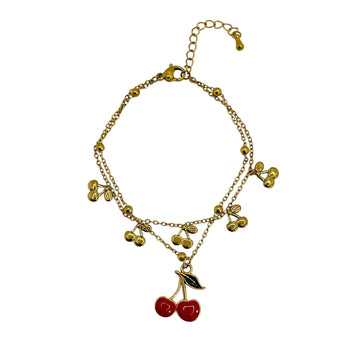 Cherry Charm Armband