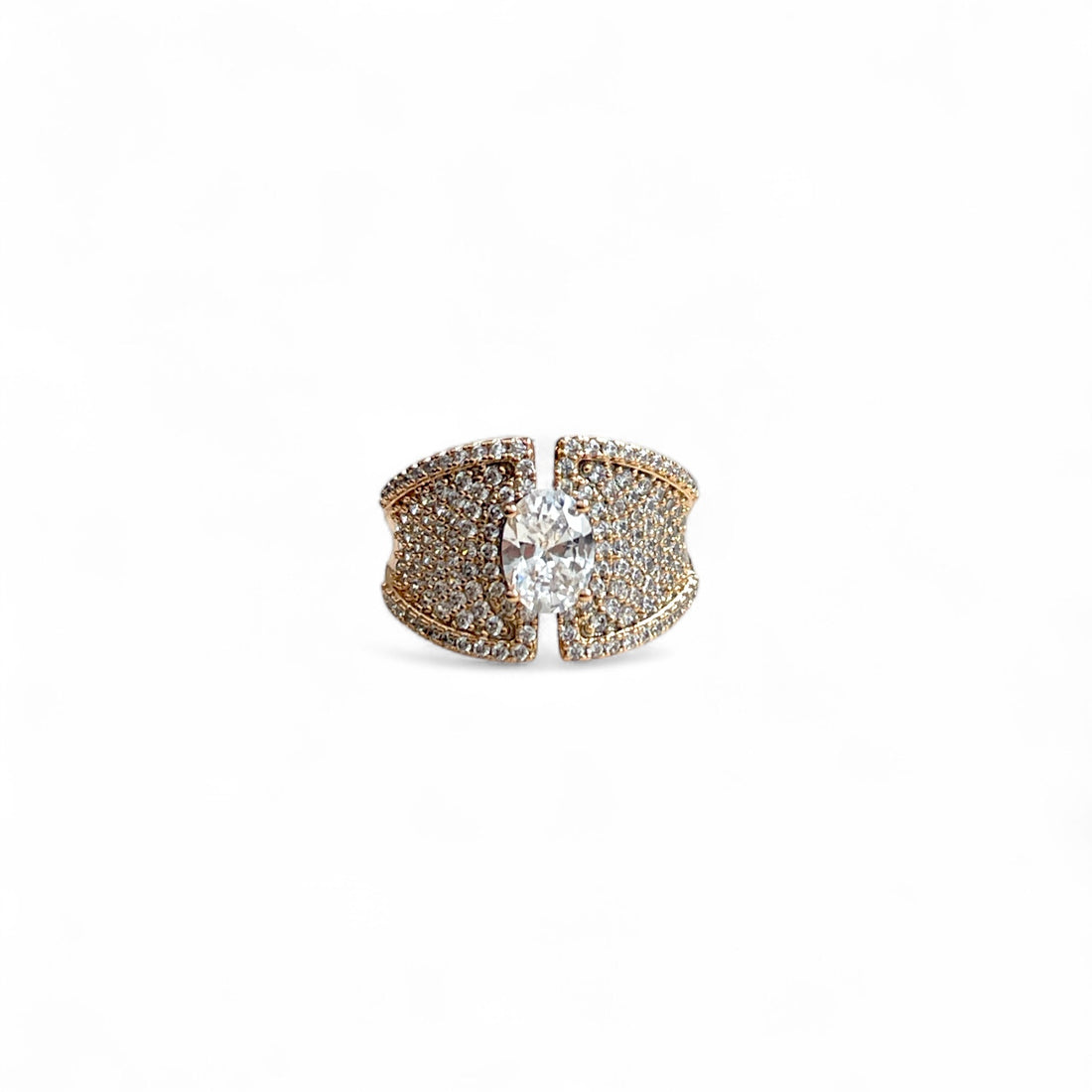 Crystal Glam Statement Ring