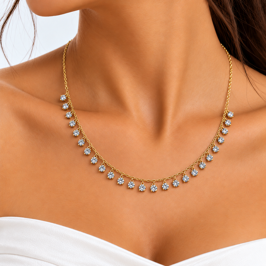 Crystal Fringe Kette