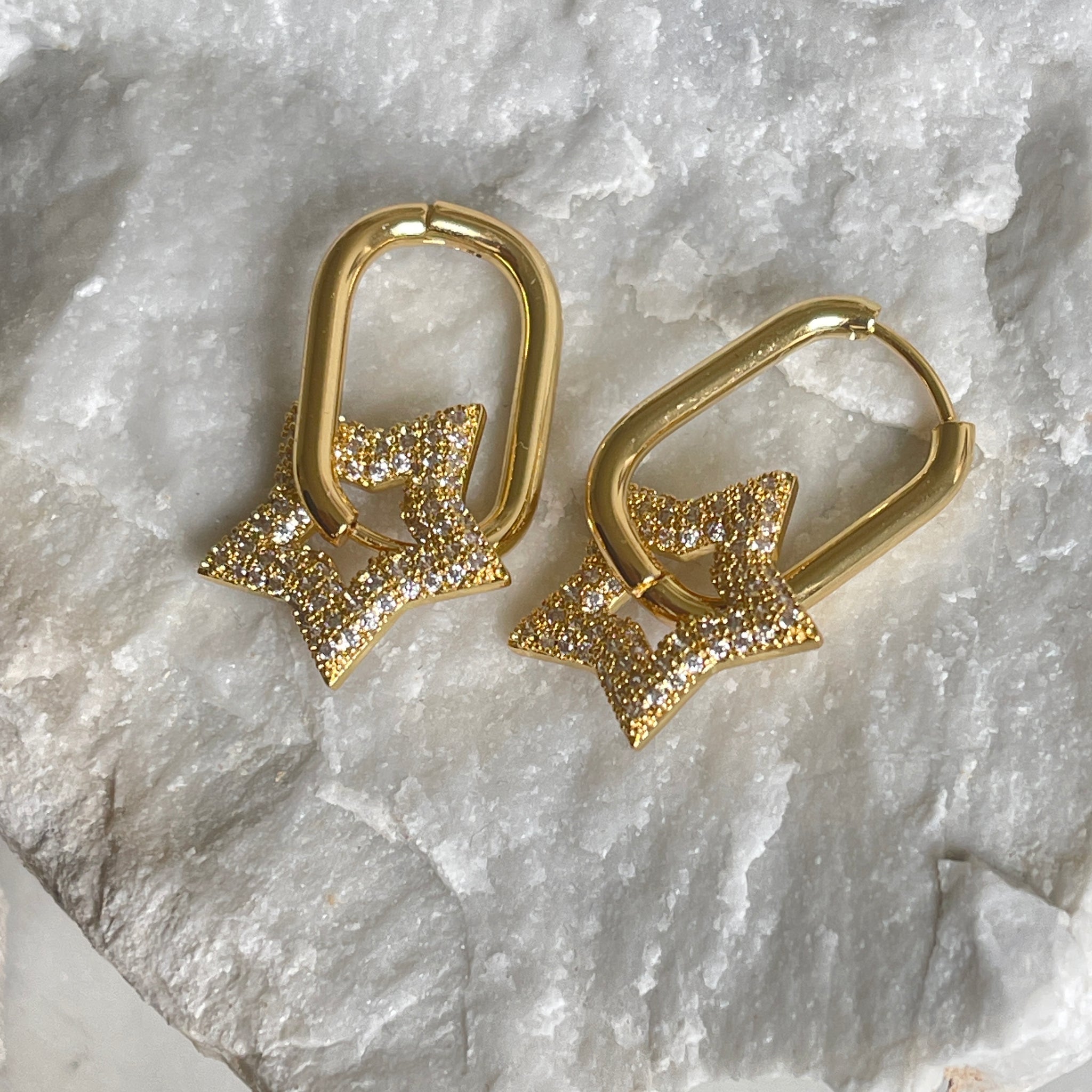 Boucles d'oreilles étoiles