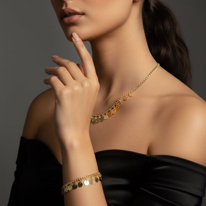 Golden Plättchen Set