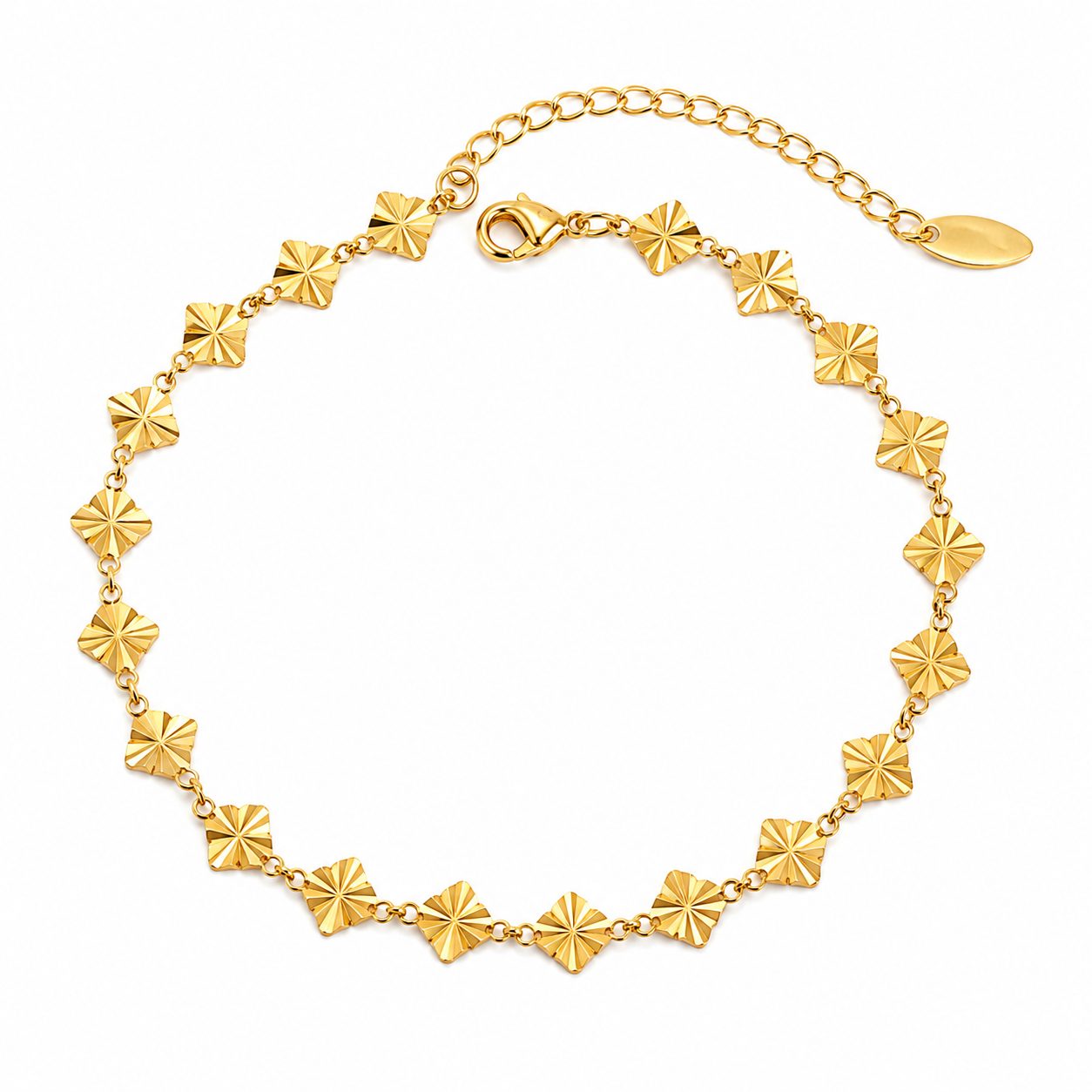 Golden Clover Fußkette