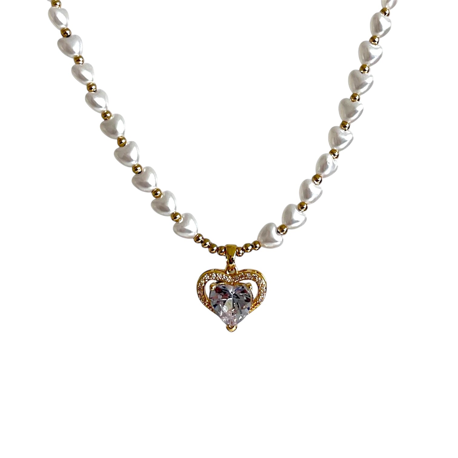 Pearl Heart Glow Kette