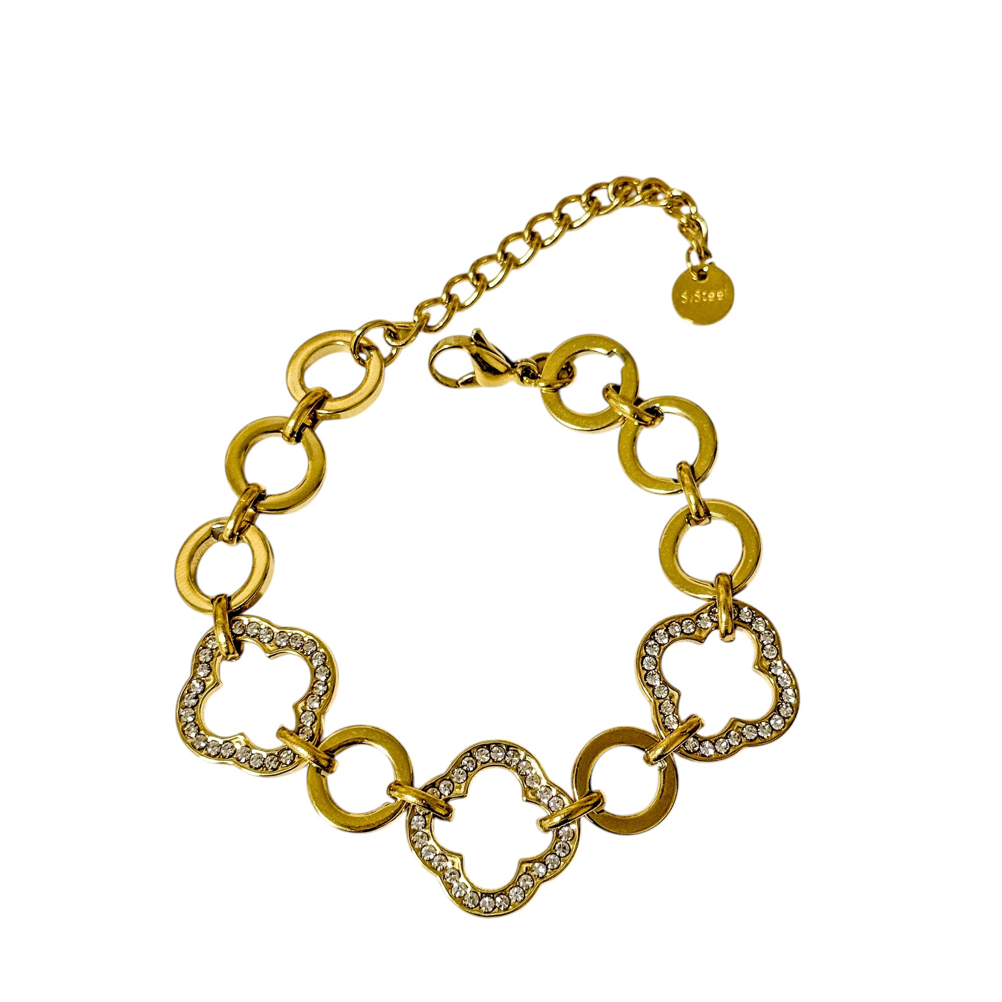 Golden Clover Shine Armband