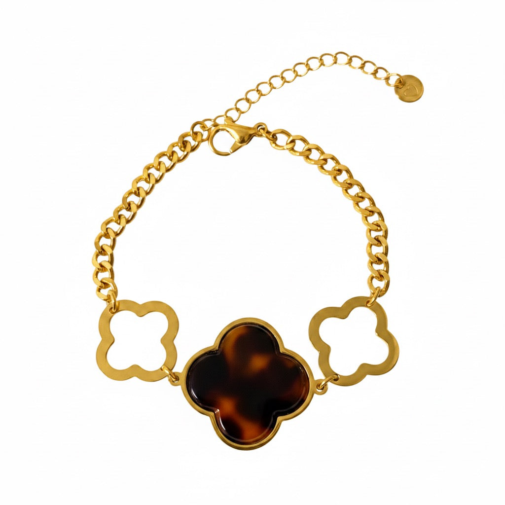 Brown Clover Armband