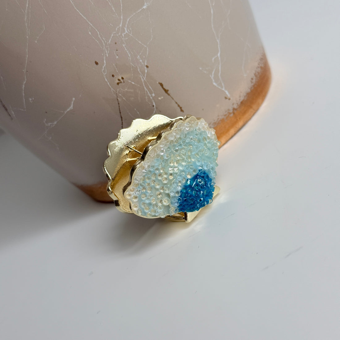 Ocean Bloom Handmade Haarspange