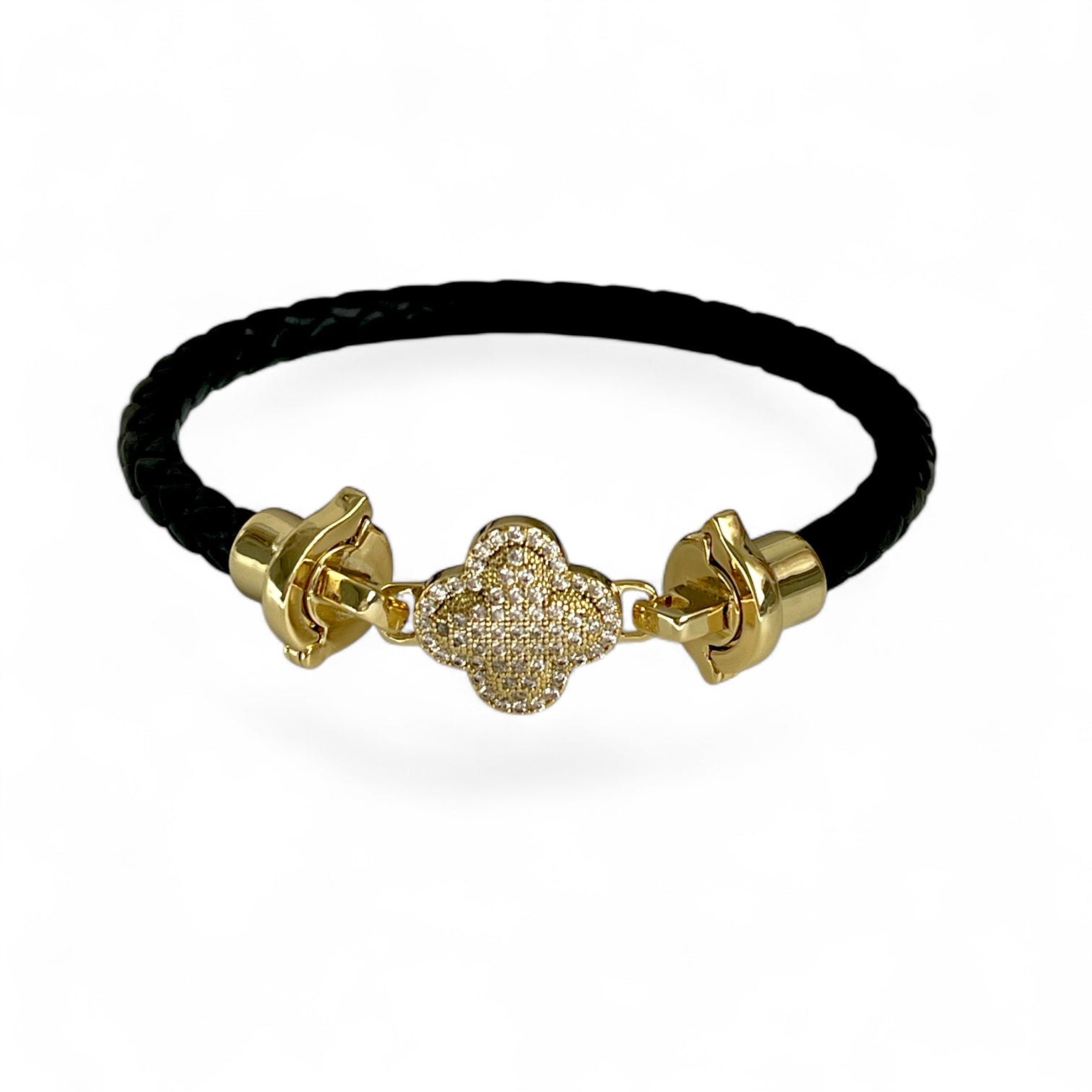 Clover Luxe Lederarmband