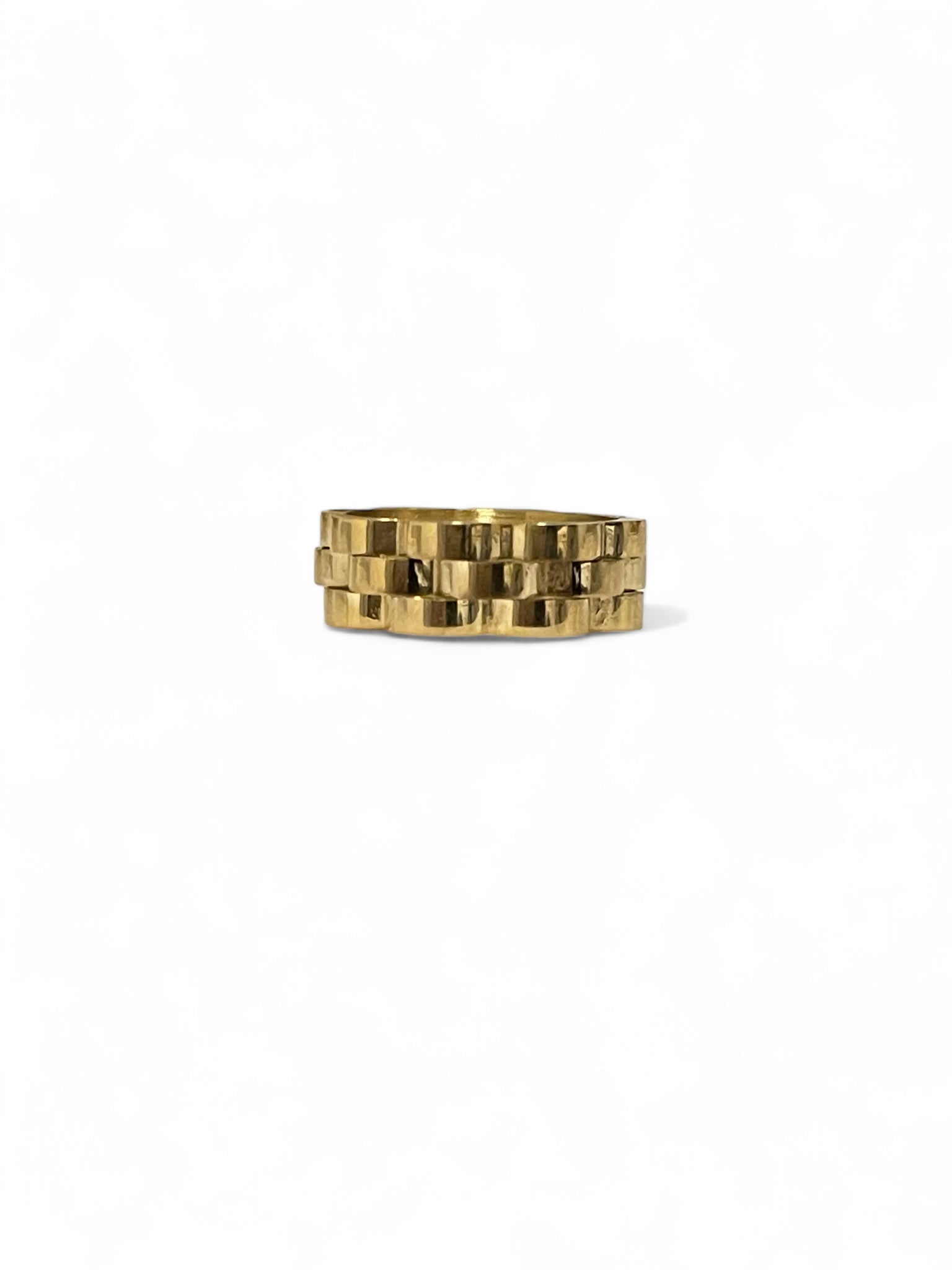 Golden Mosaic Band Ring