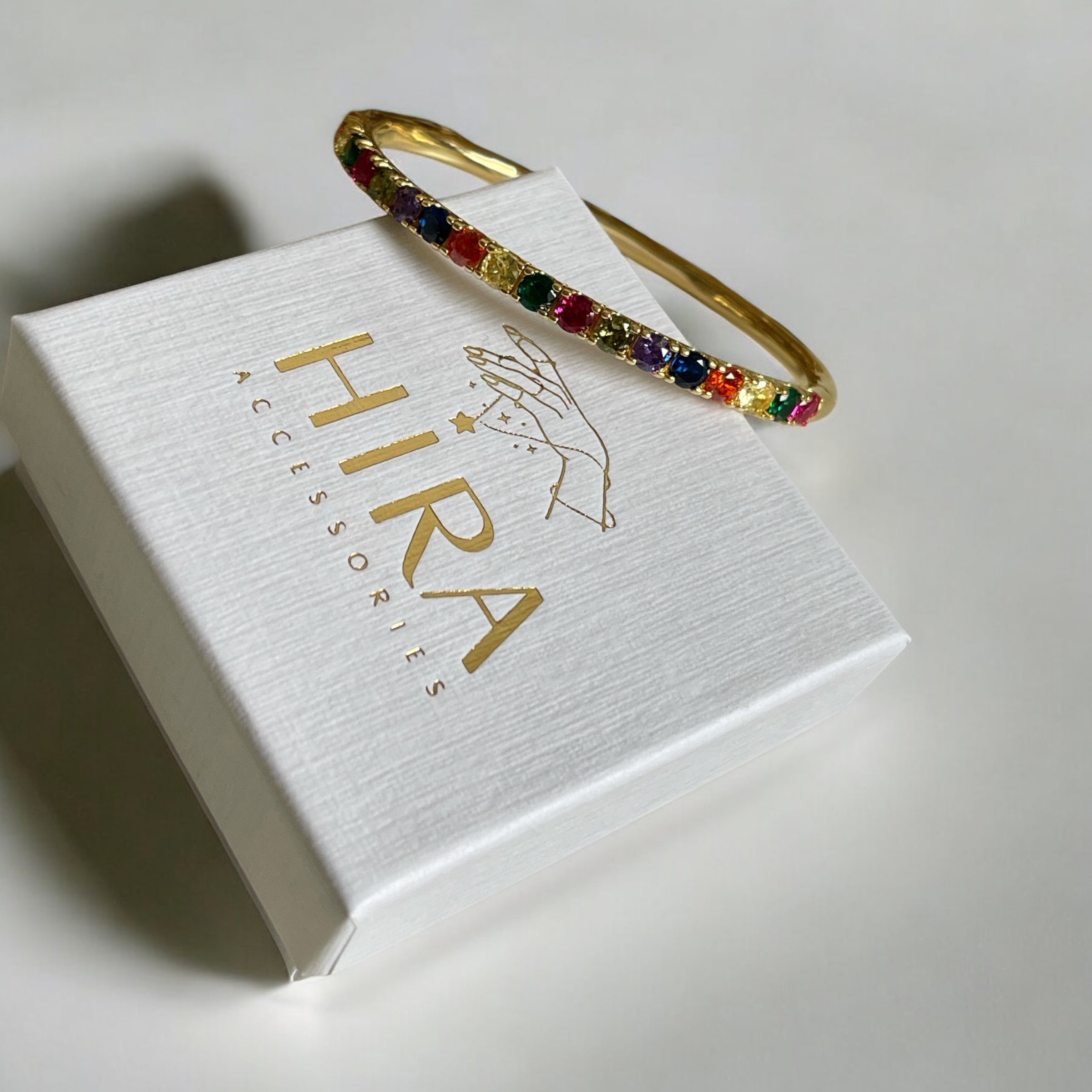 Rainbow Sparkle Armreif