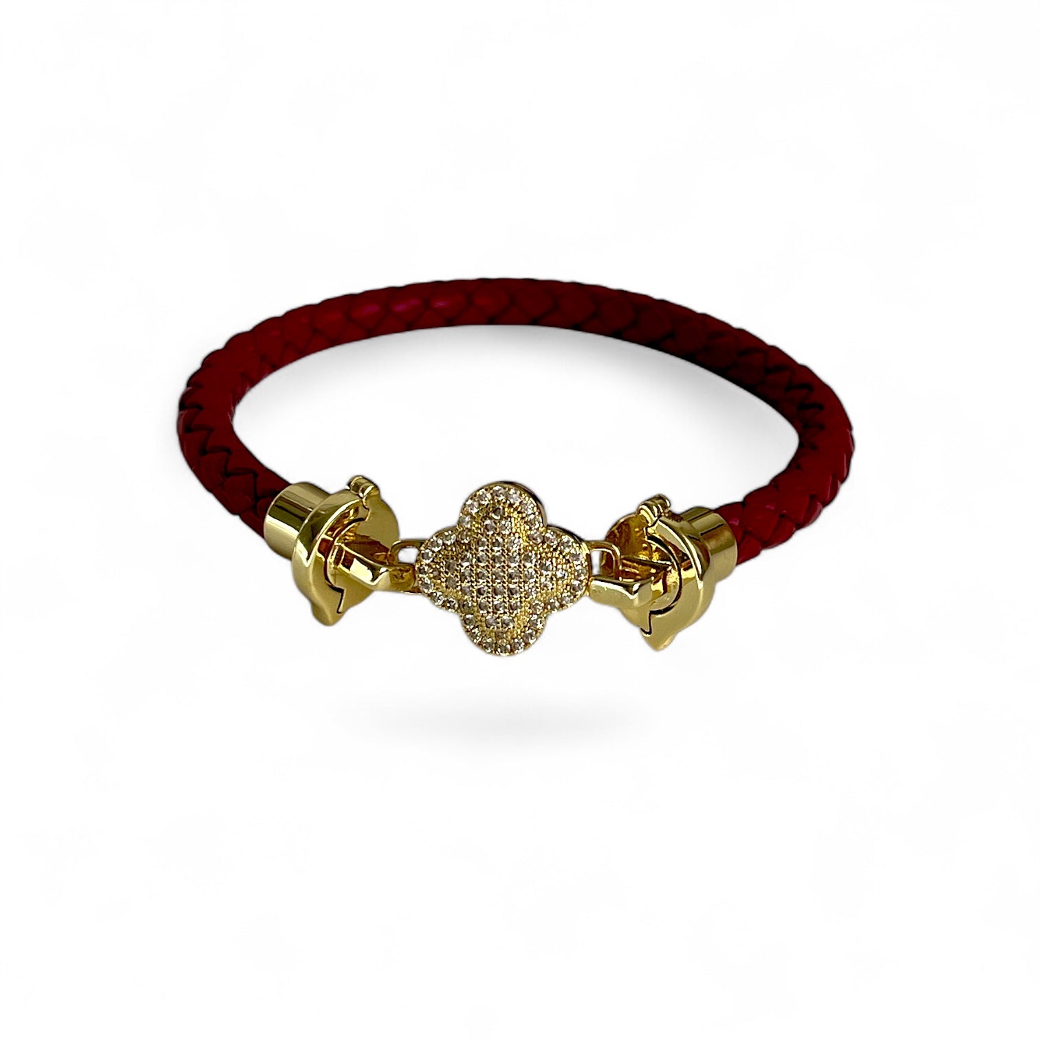 Clover Luxe Lederarmband