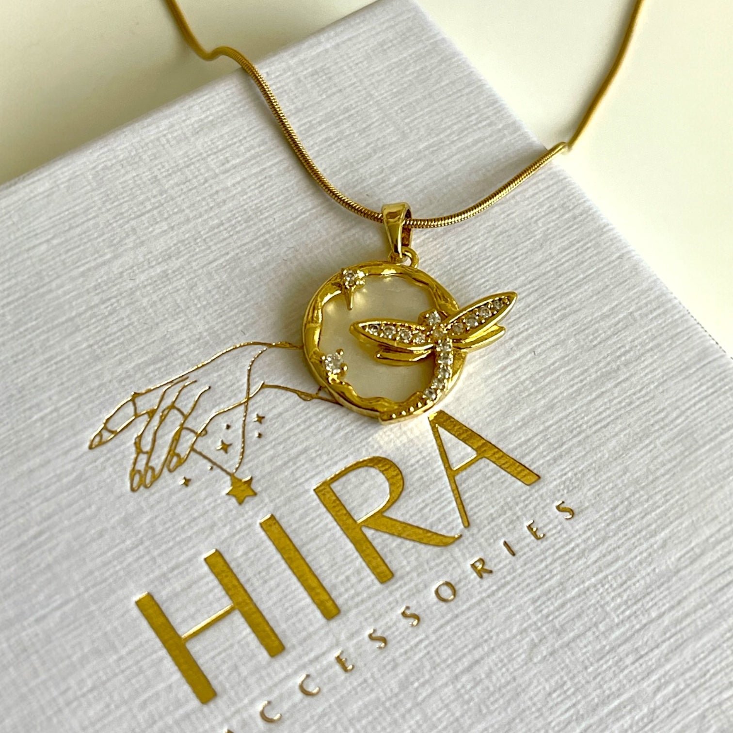 Golden Dragonfly Dream Kette