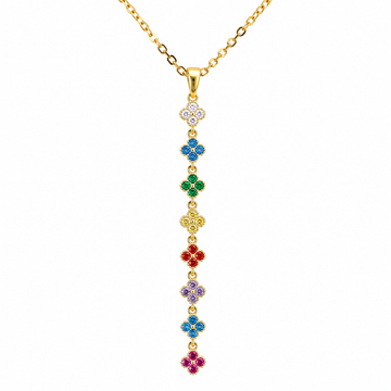 Rainbow Clover Cascade Kette