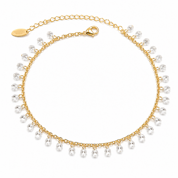 Crystal Drop Fußkette