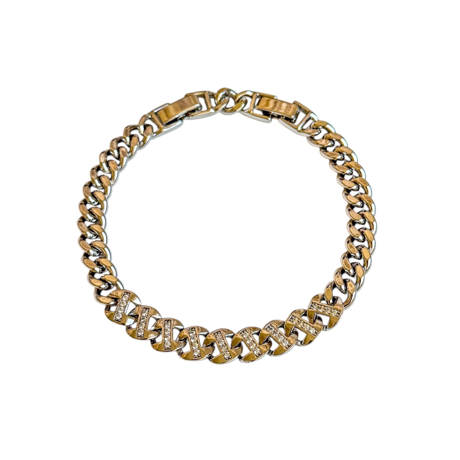 Silver Bold Shine Armband