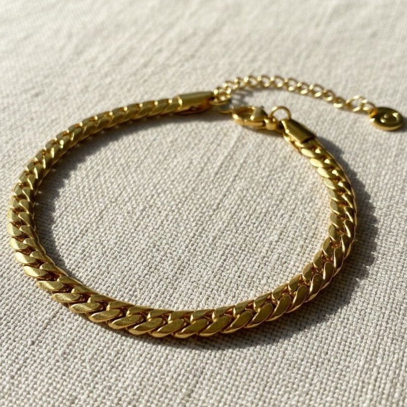 Golden Cuban Armband
