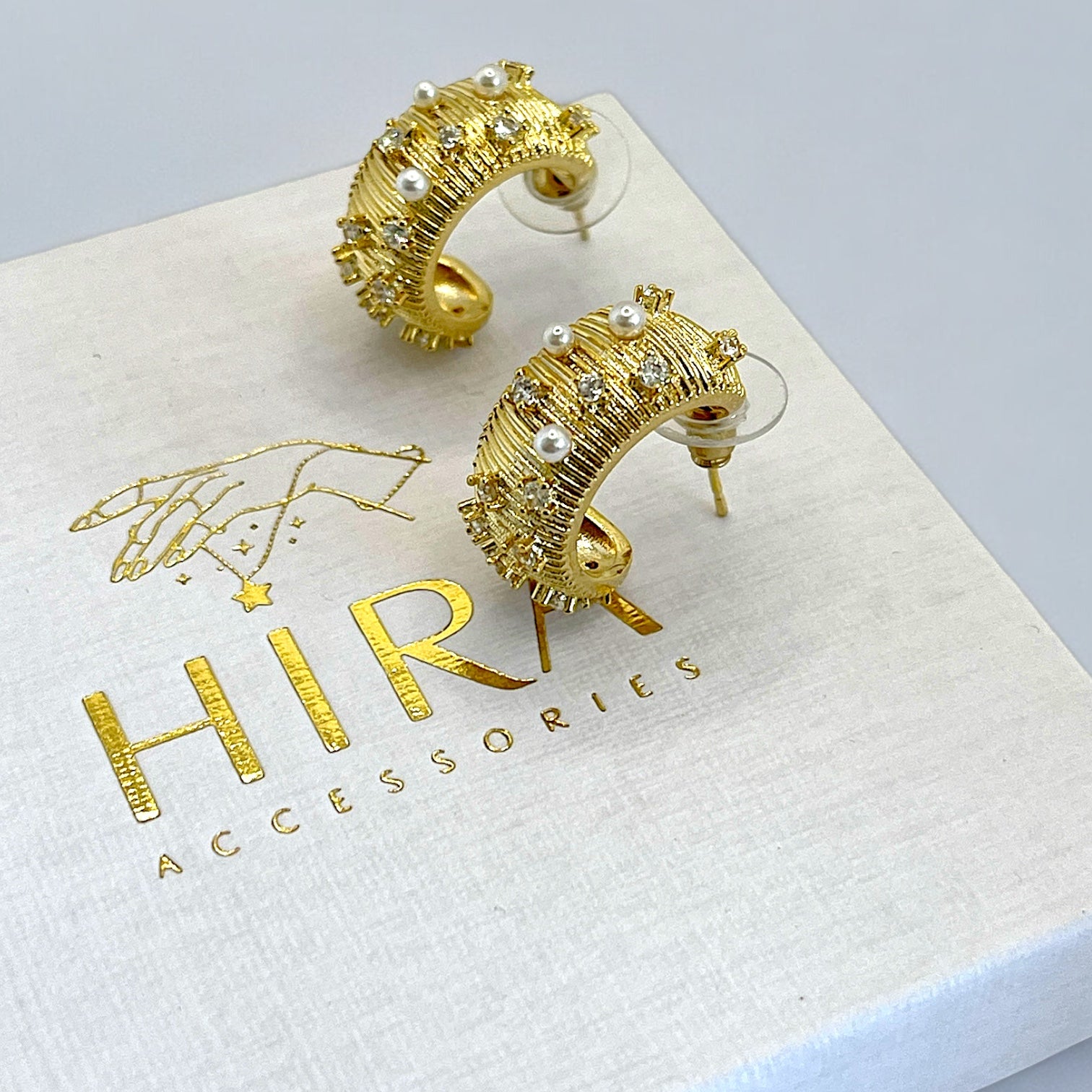 Golden Pearl Luxe Ohrringe