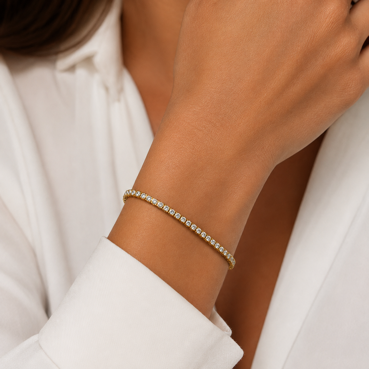 Mini Crystal Tennis Armband