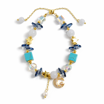 Turquoise Moon & Star Armband