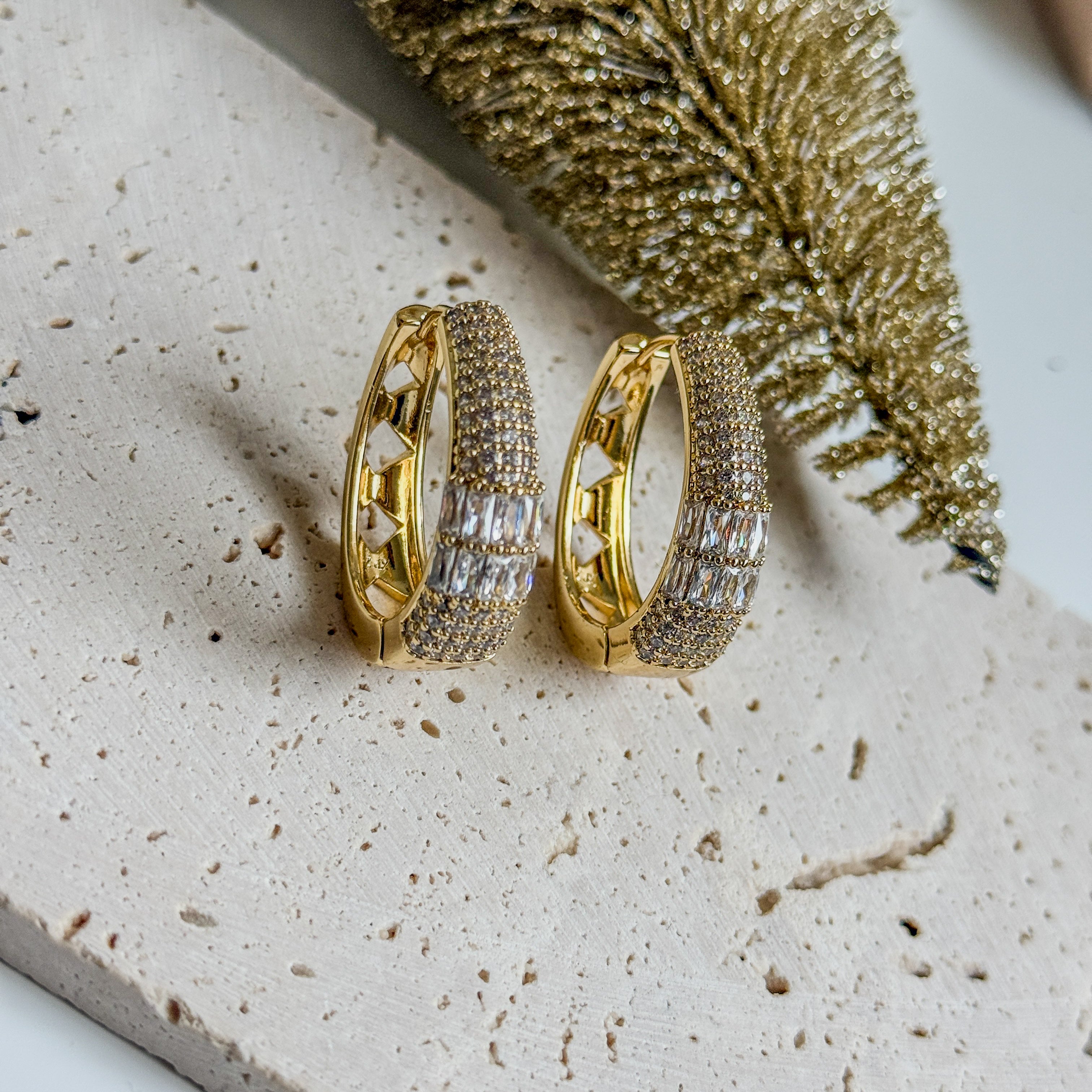 Crystal Harmony Hoops