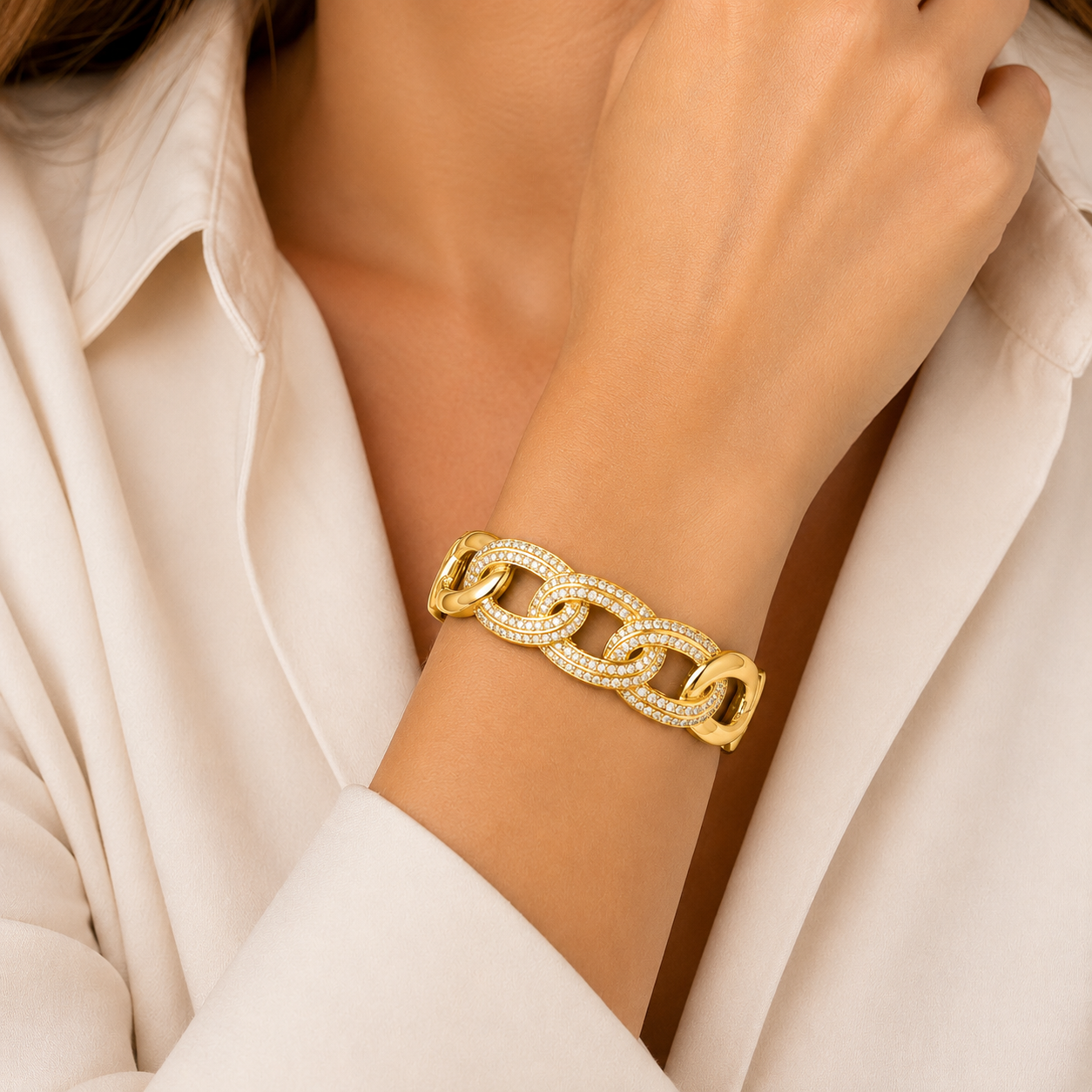 Golden Élise Armreif