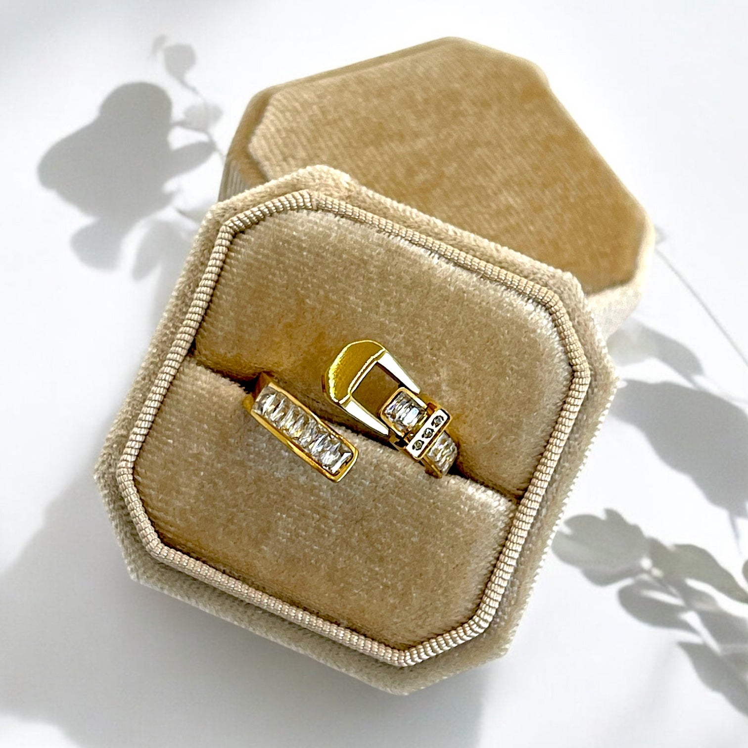 Crystal Buckle Ring