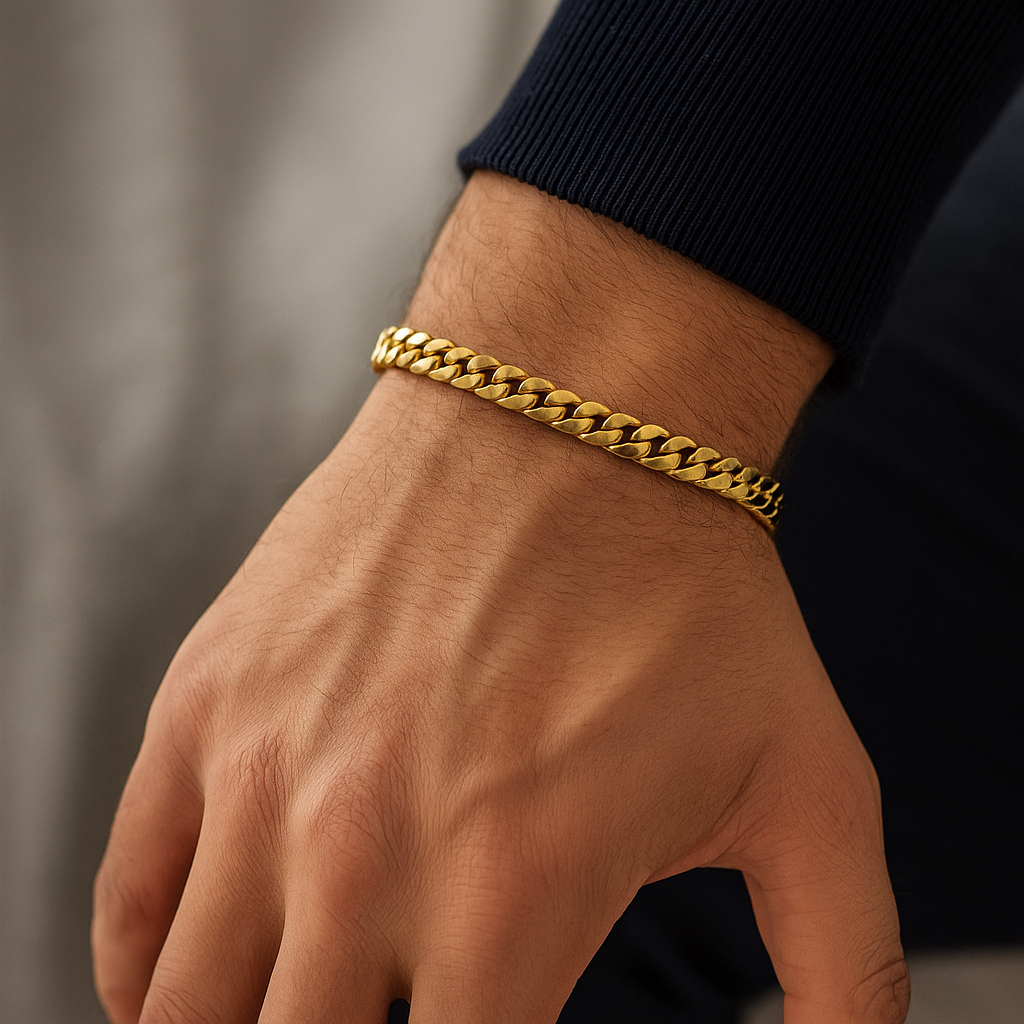 Golden Cuban Armband