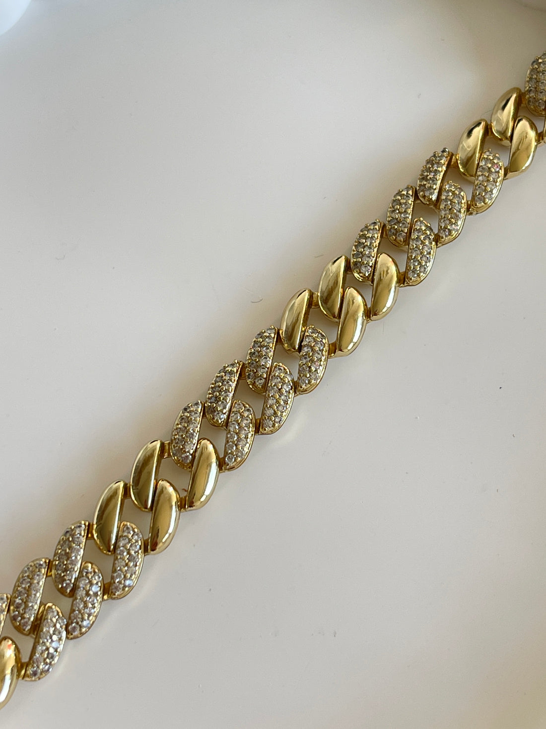 Golden Glamour Chain Armband