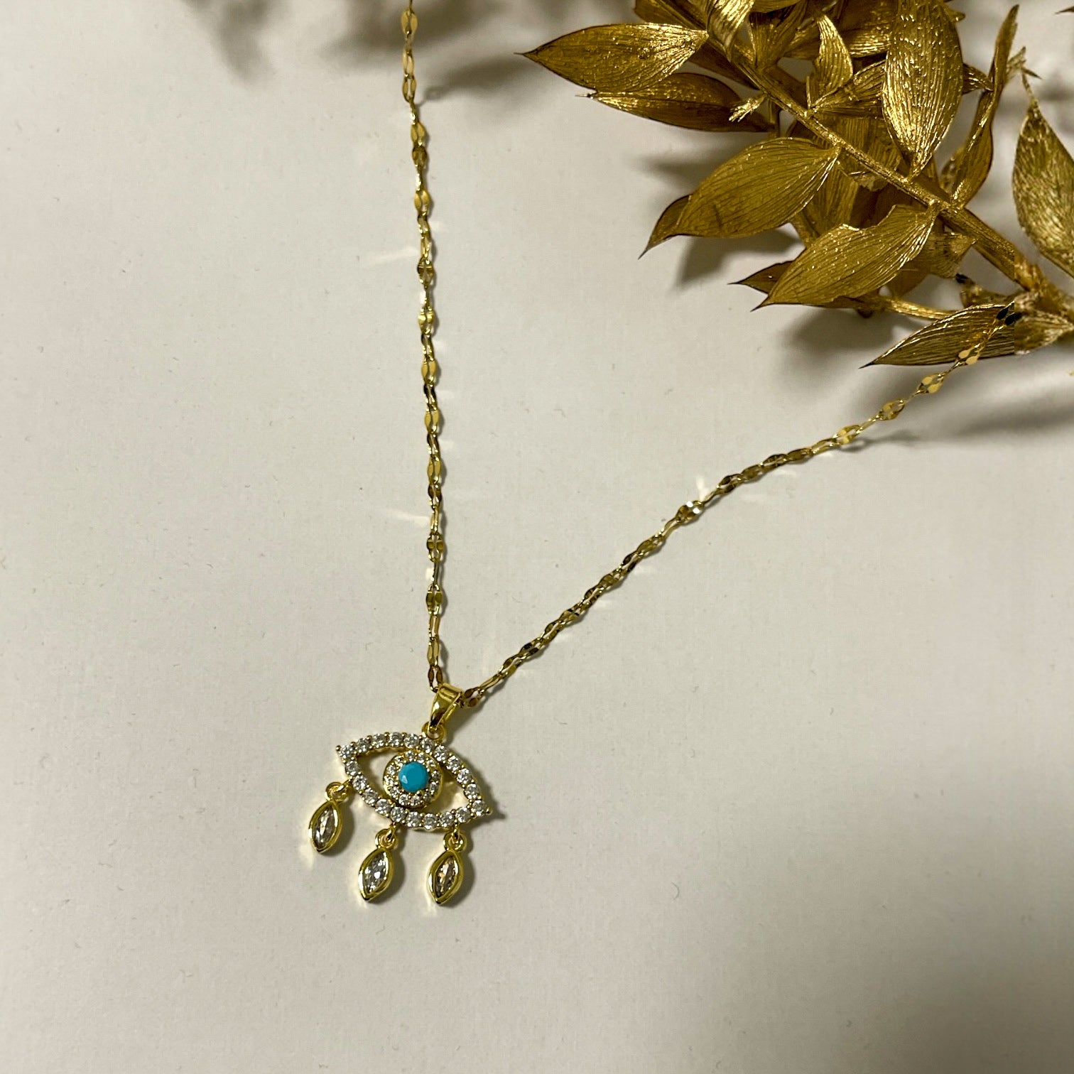 Türkis Evil Eye Kette