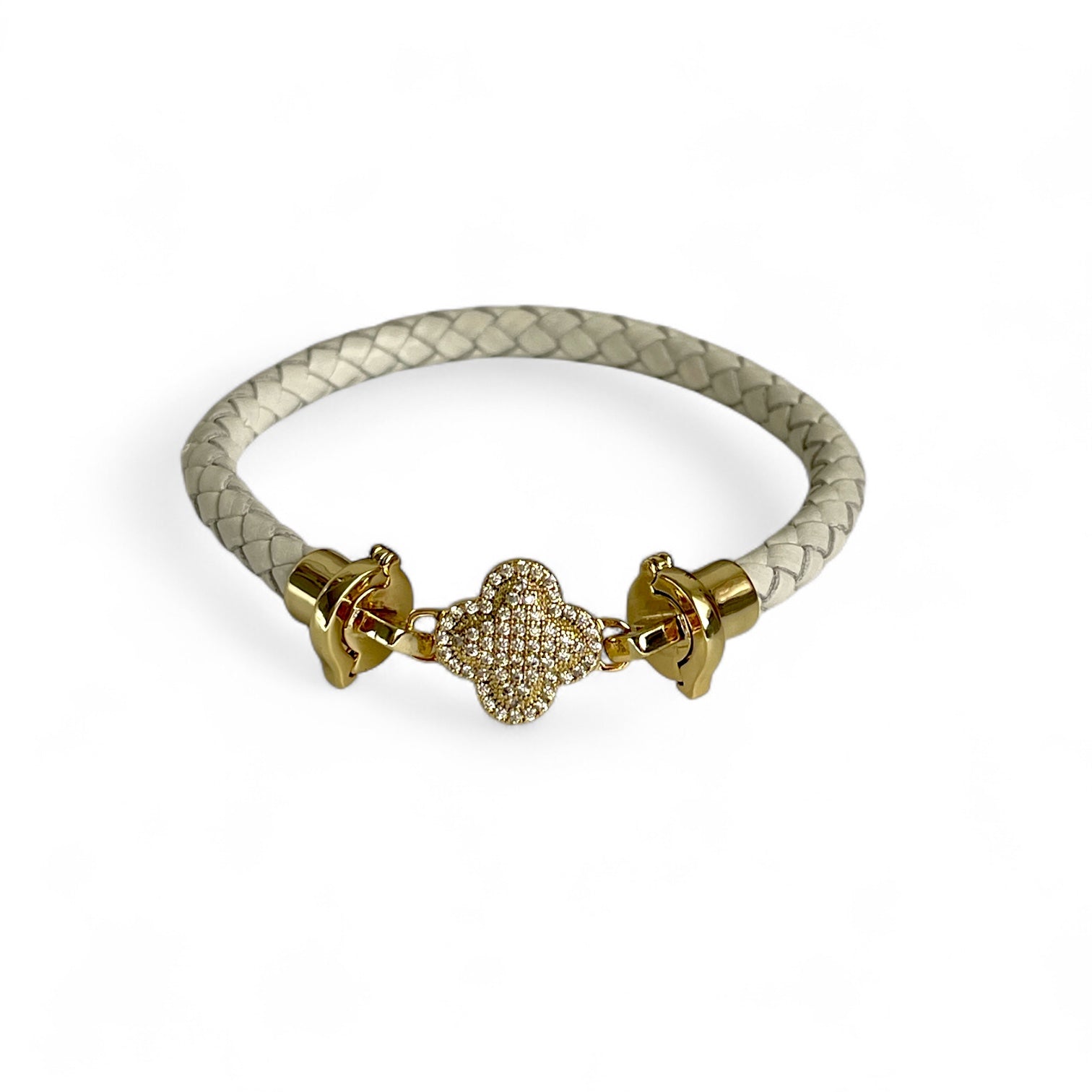 Clover Luxe Lederarmband
