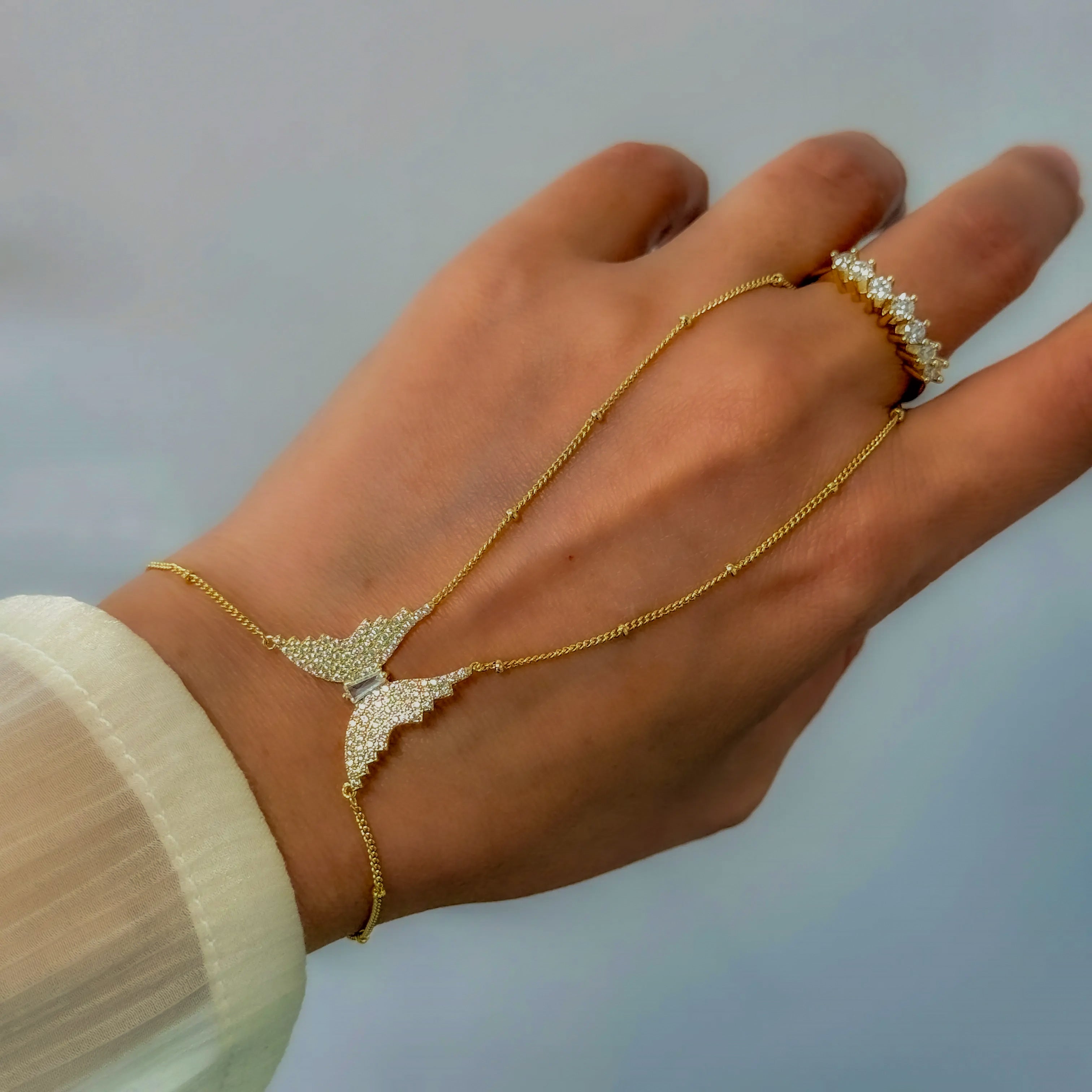 Golden Wings Handkette