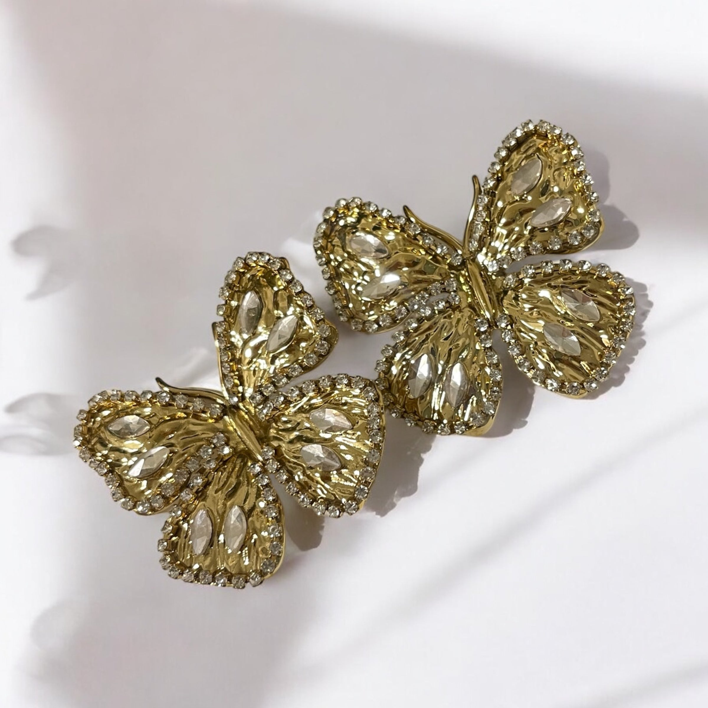 Golden Butterfly Luxe Ohrringe