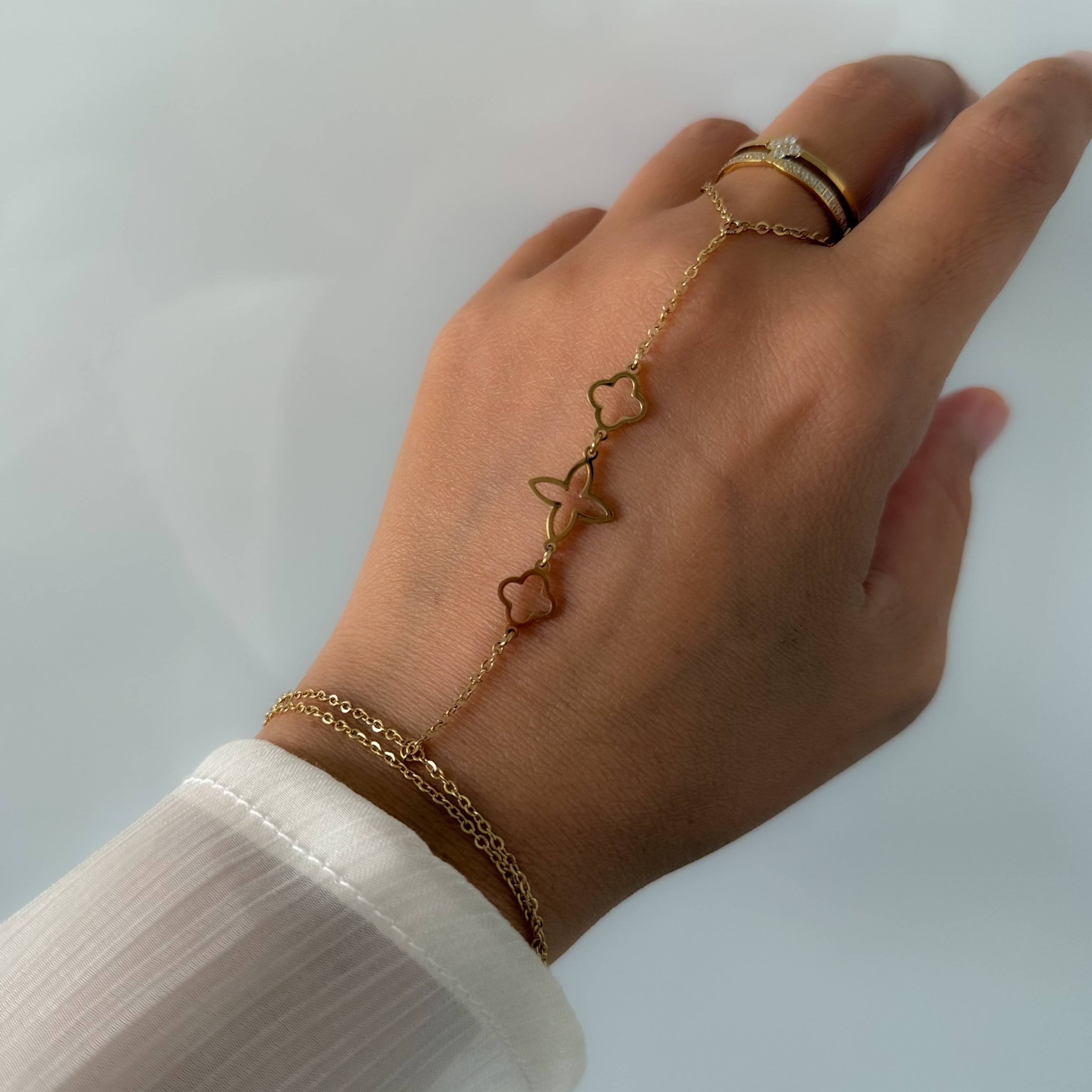 Golden Clover Handkette