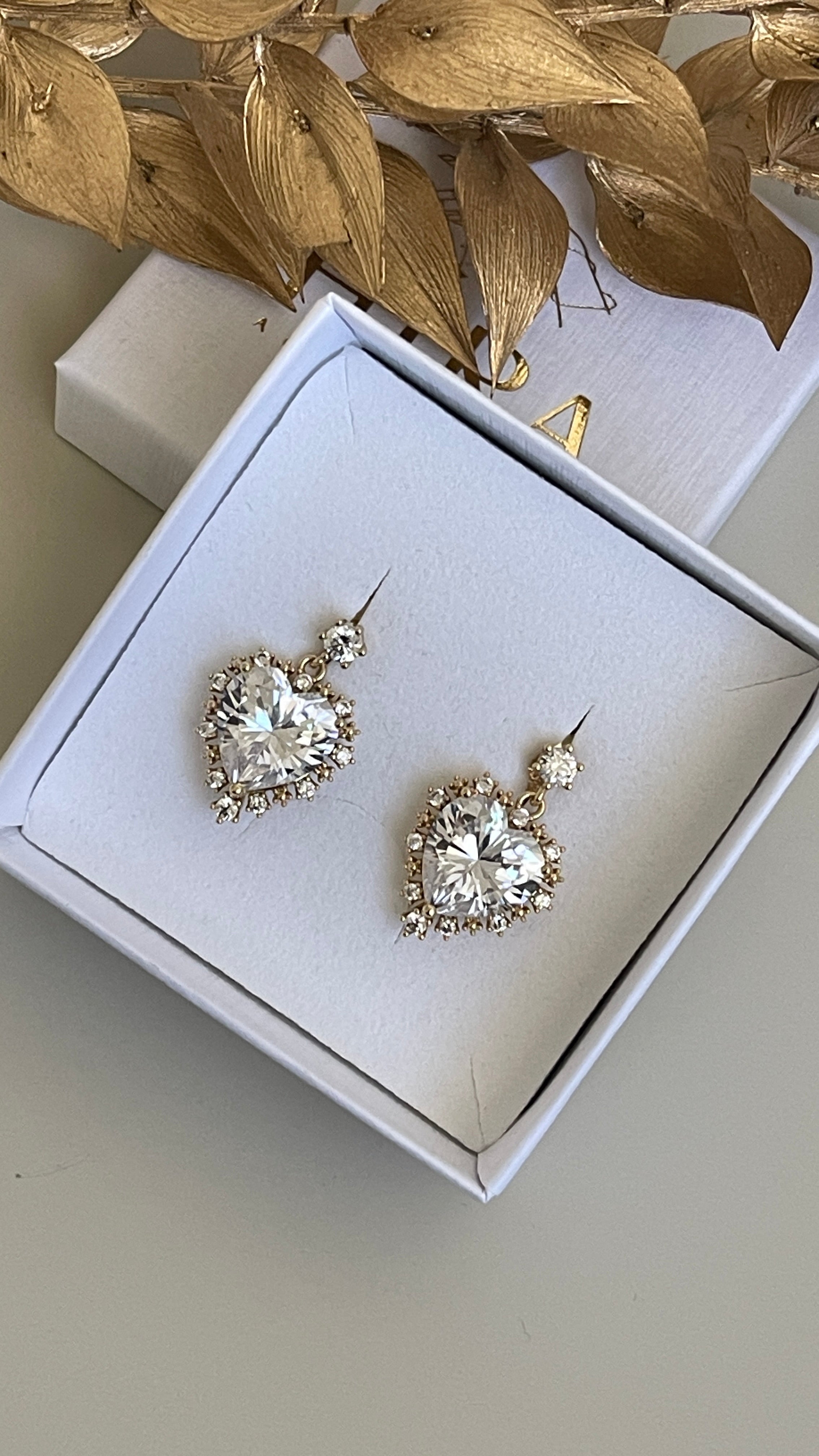 Crystal Heart Ohrringe