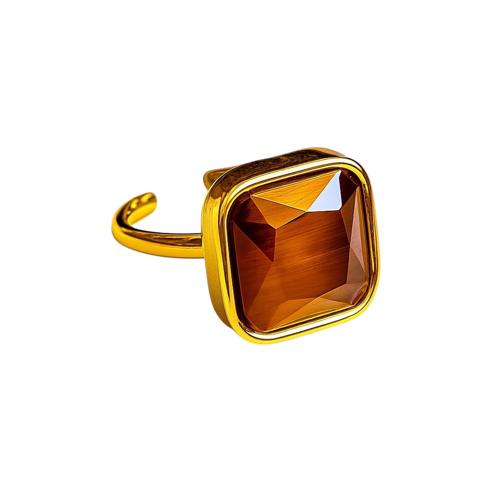 Amber Glow Verstellbarer Ring