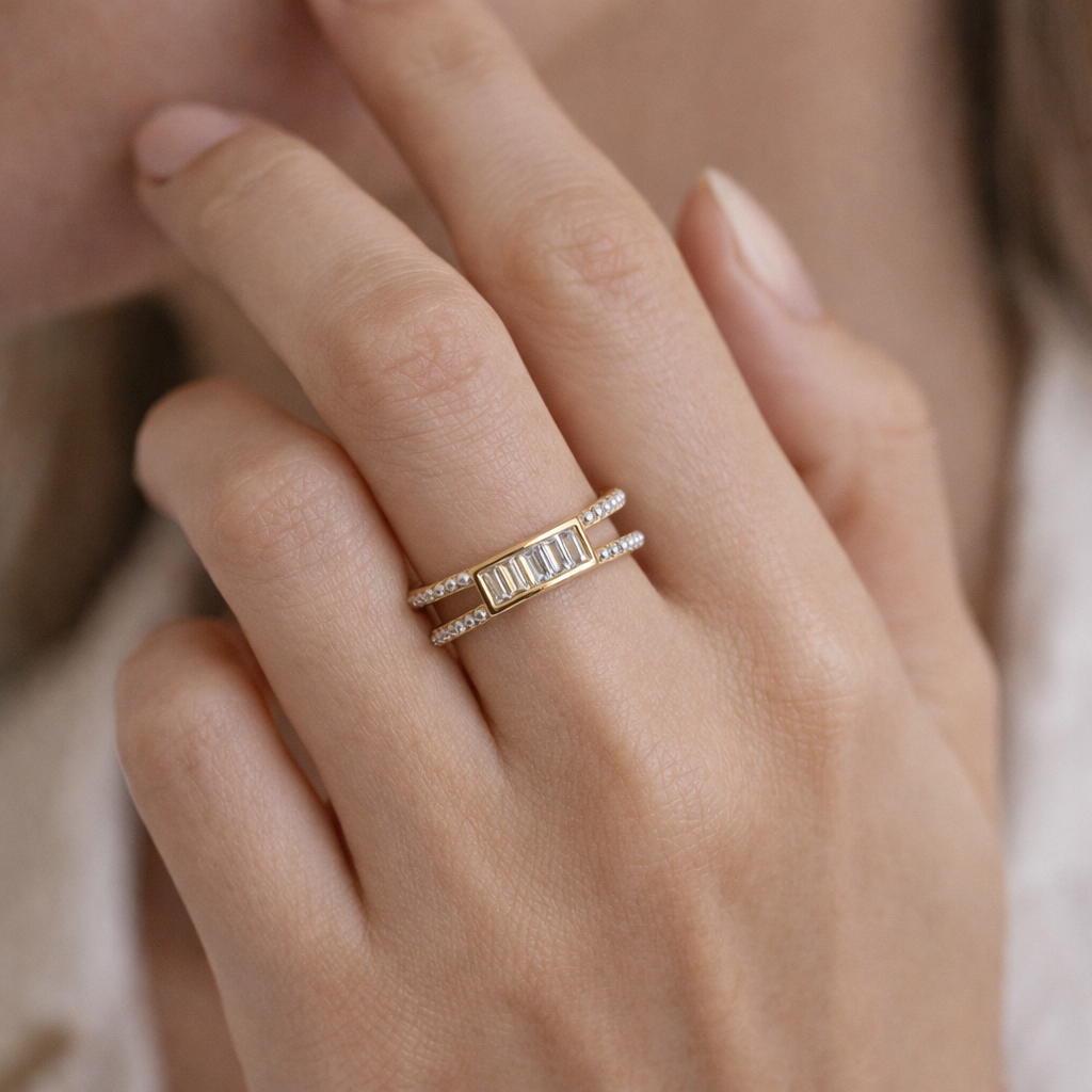 Radiant Line Ring