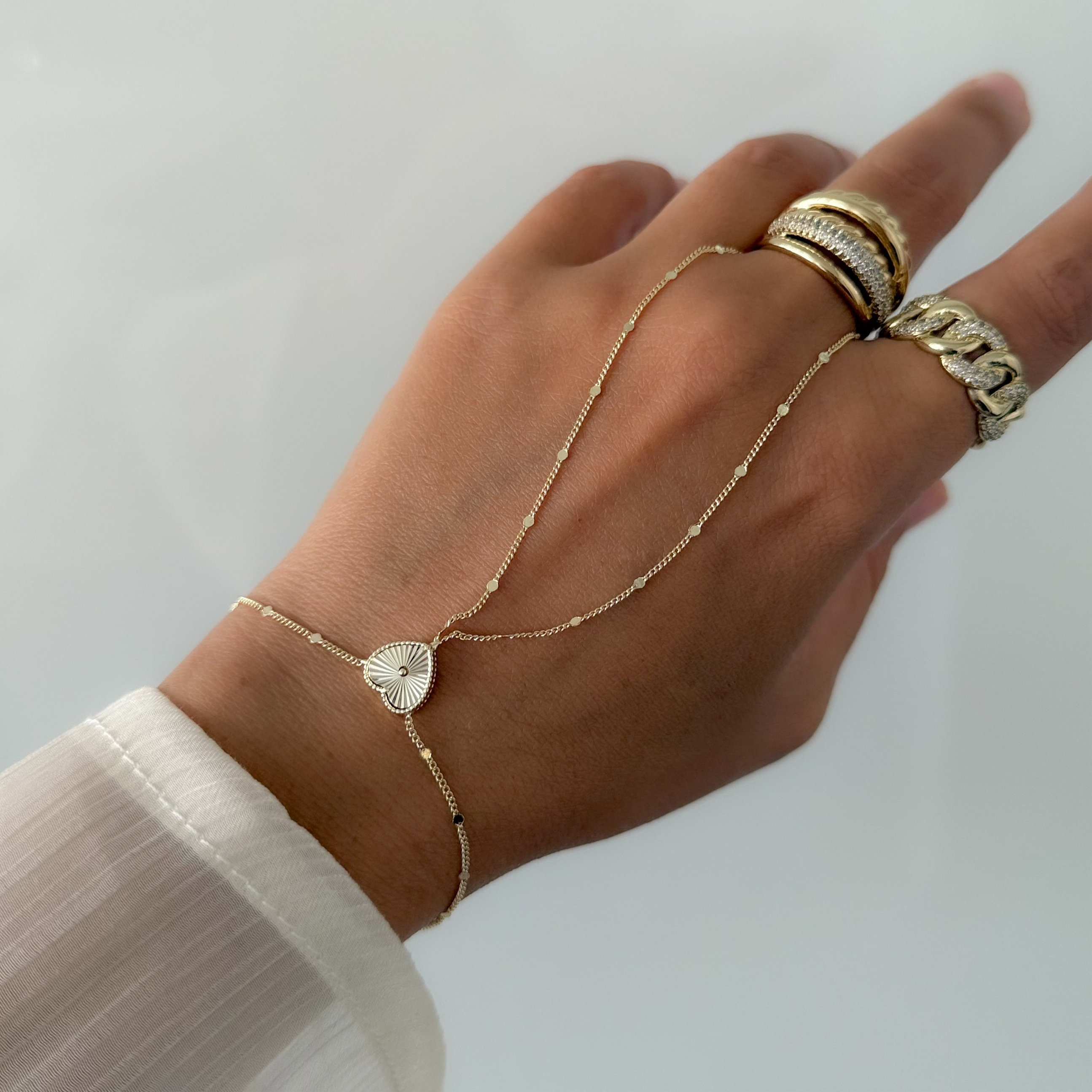 Golden Love Touch Handkette