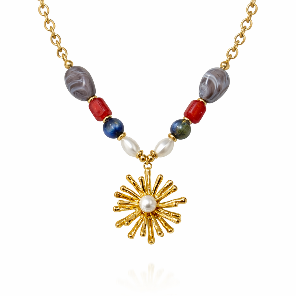 Golden Aura Sun Kette