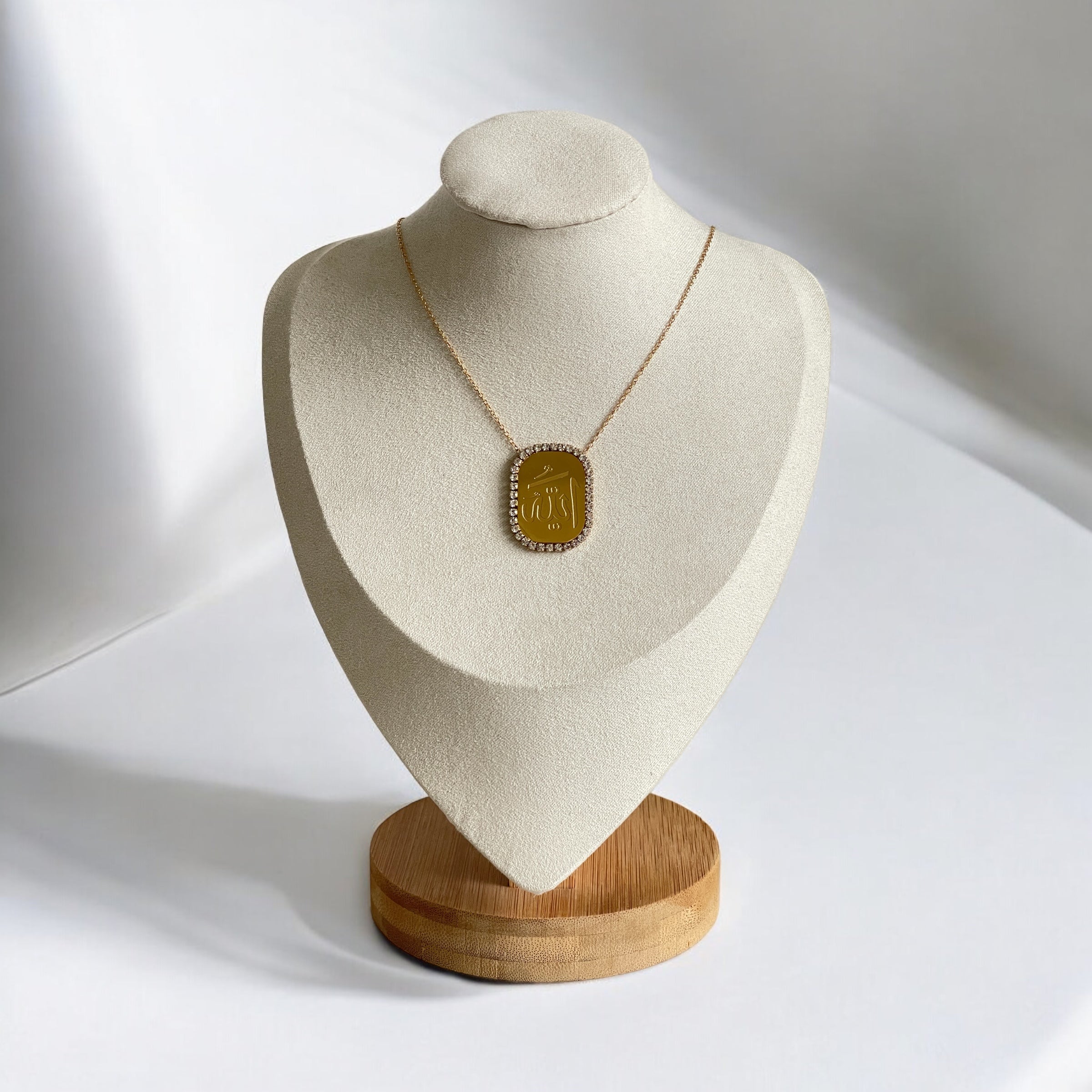 Allah Kette mit Strasssteinen