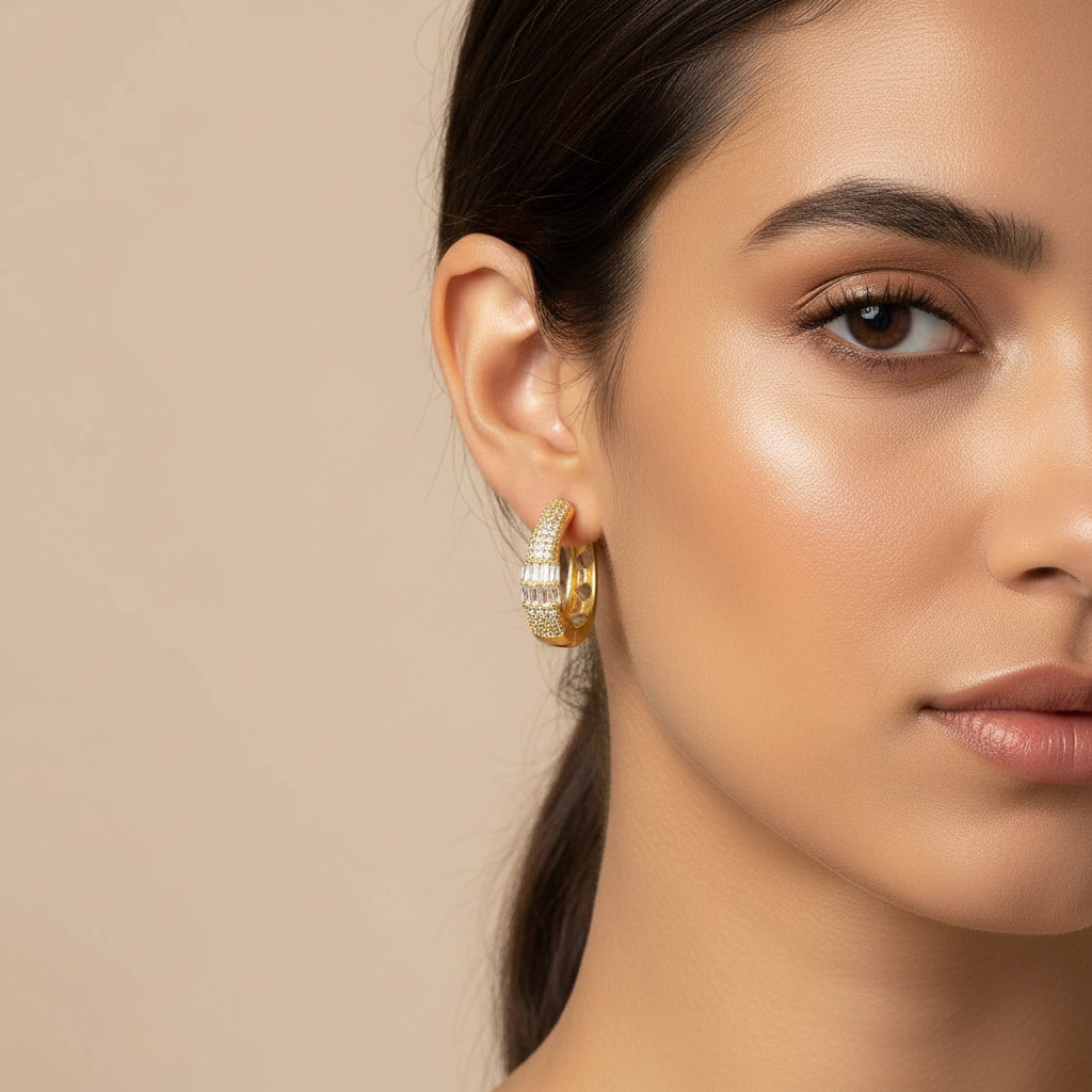 Crystal Harmony Hoops