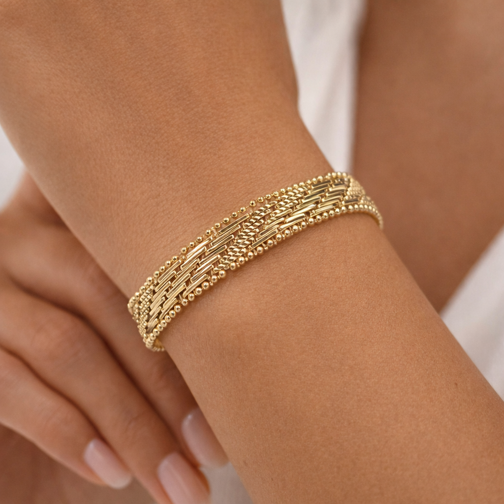 Copper Weave Armband