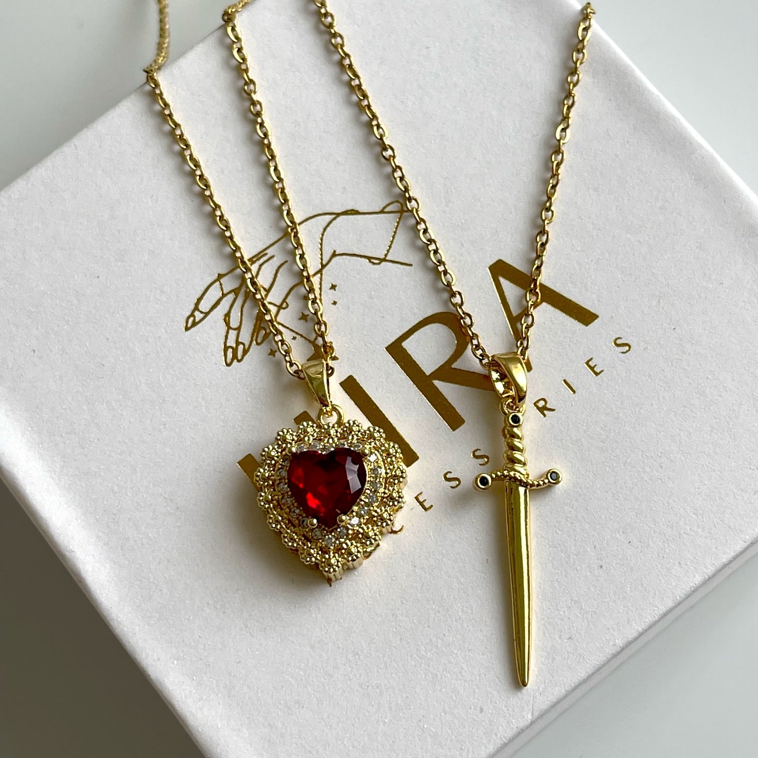 Heart & Dagger Kettenset