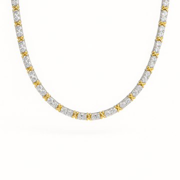 Golden X Sparkle Kette