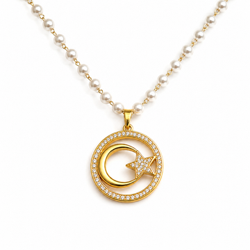 Moon Star Perlenkette