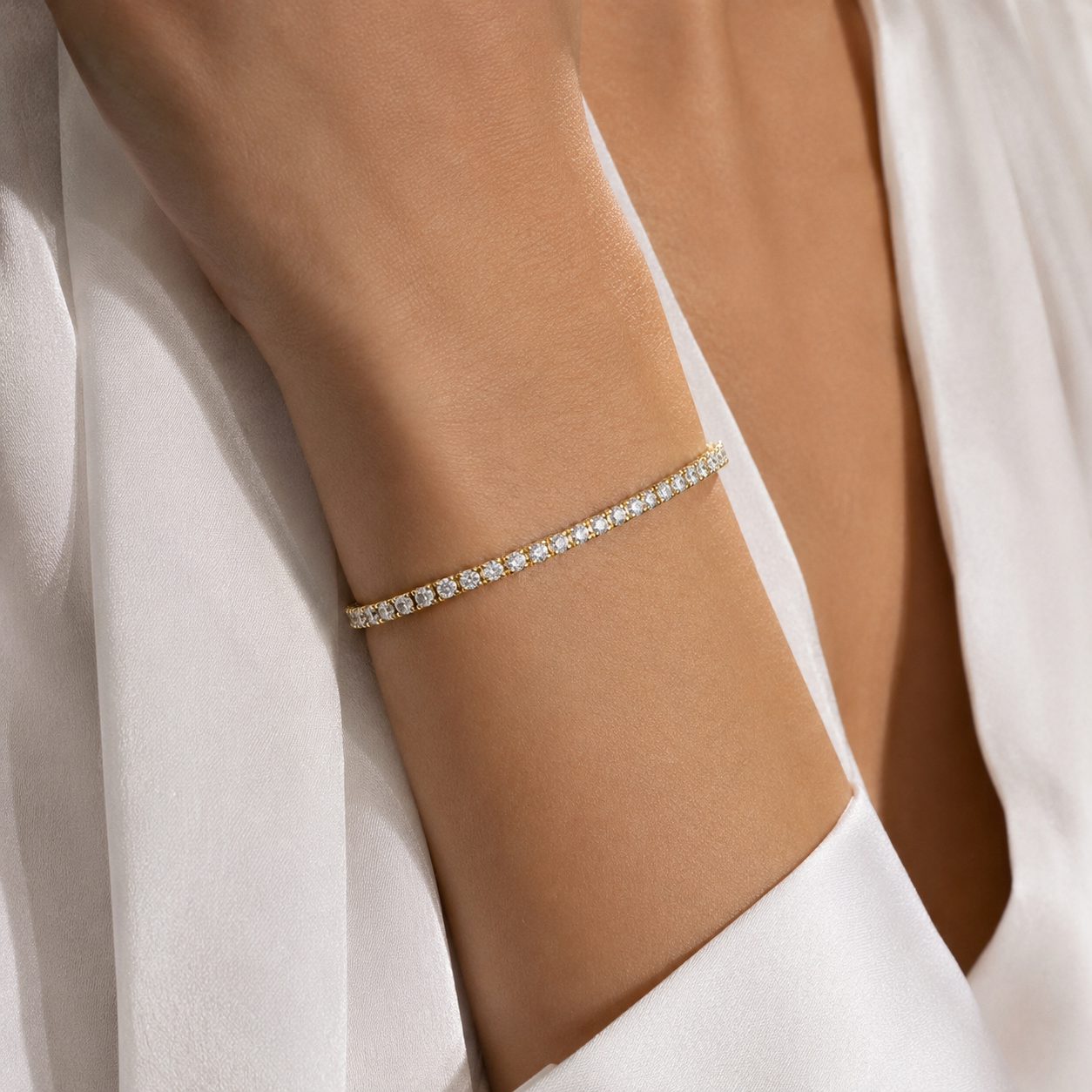 Mini Crystal Tennis Armband