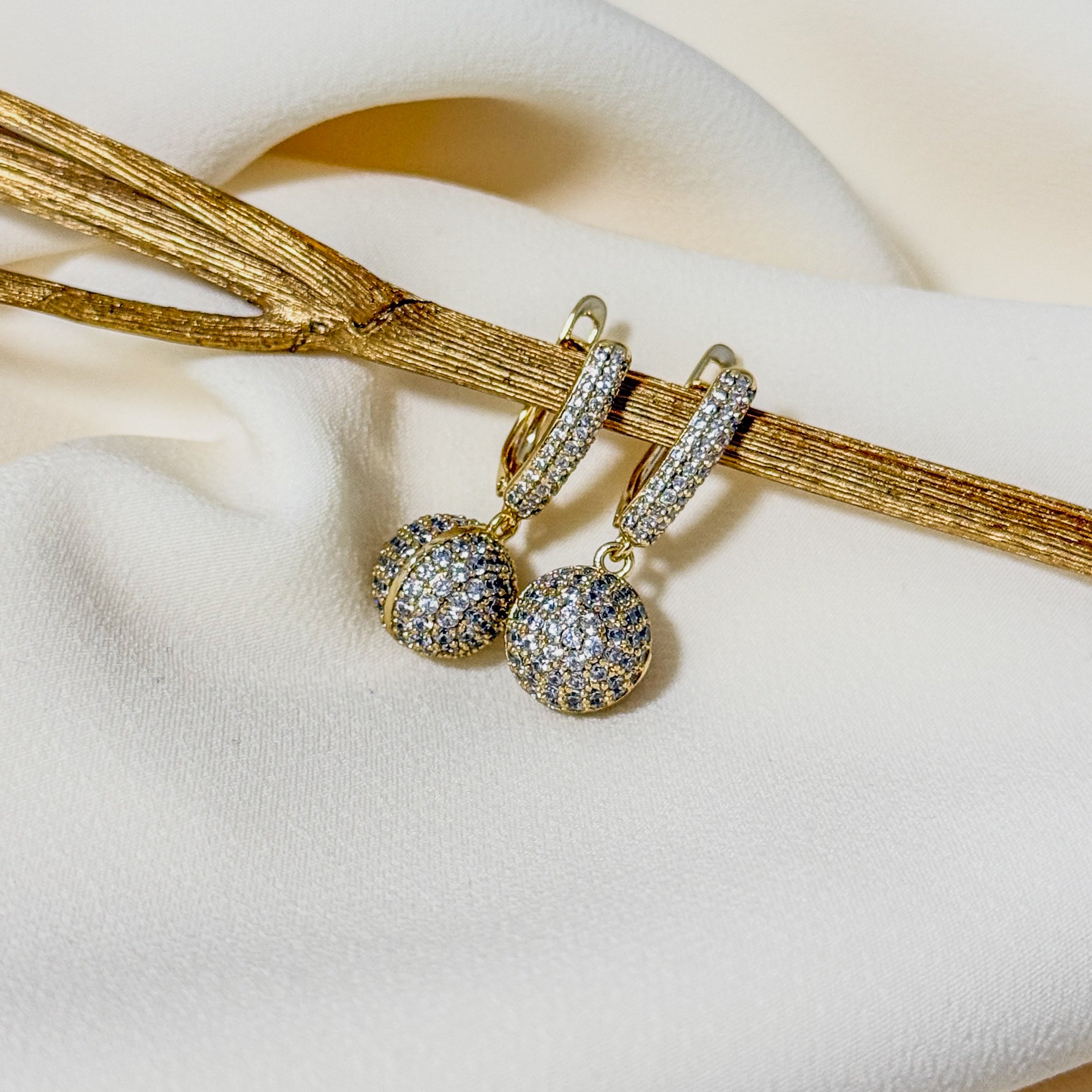 Golden Spark Drop Ohrringe