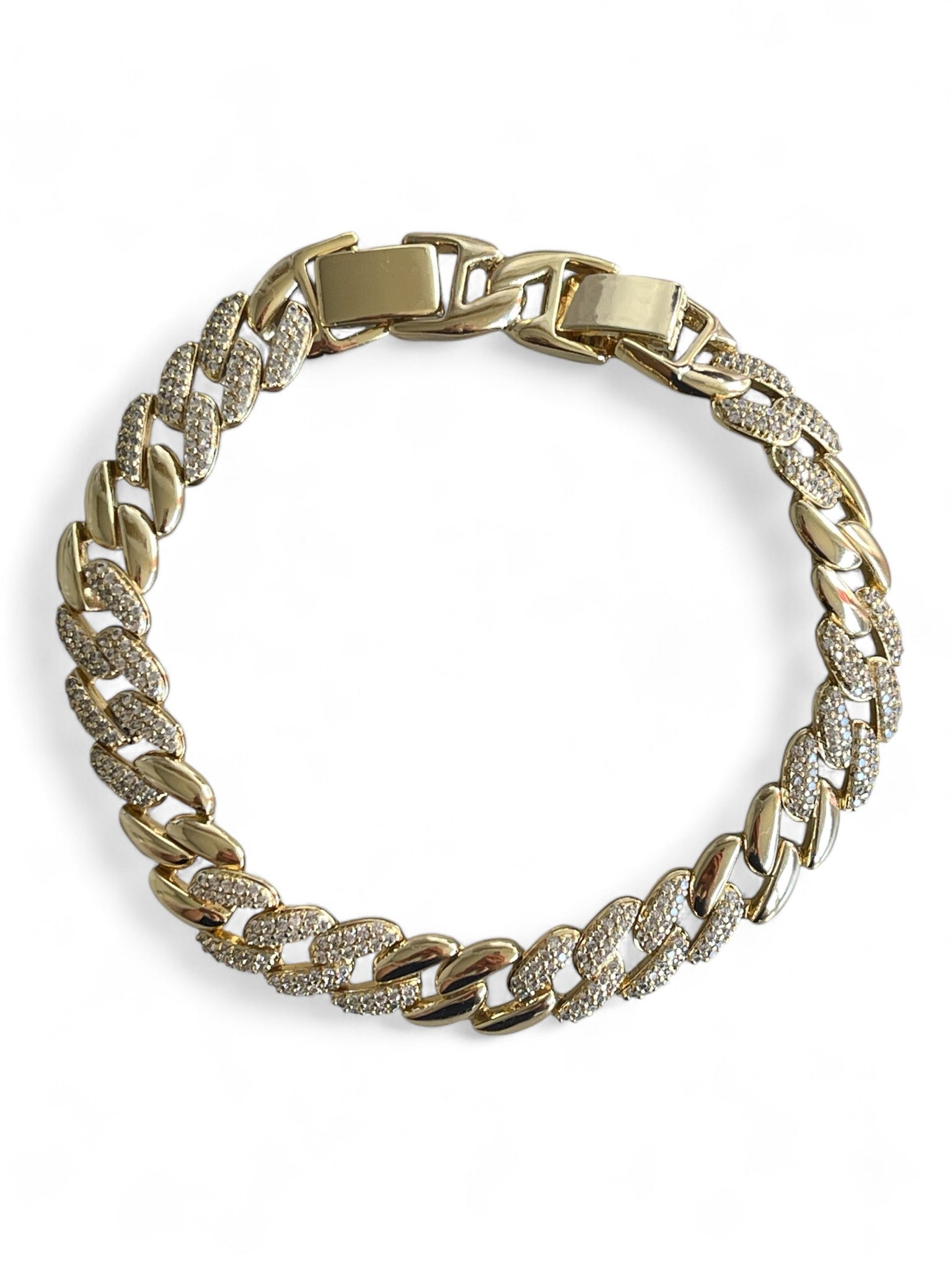 Golden Glamour Chain Armband