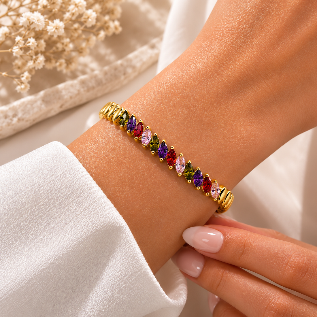 Colorful Marquise Armband