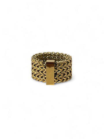 Golden Mesh Ring