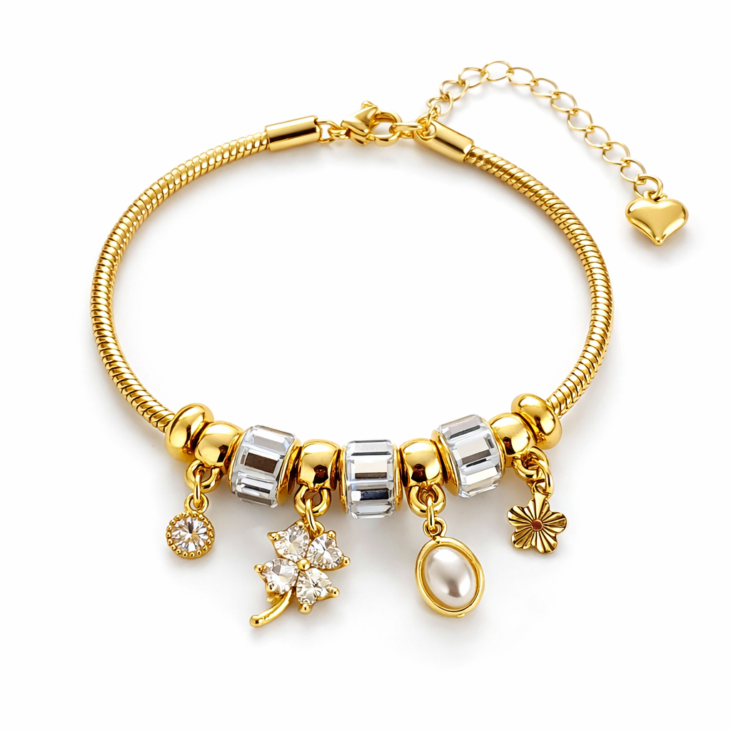 Golden Memories Charm Armband